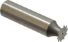 Made in USA 1/2" Cut Diam, 1/64" Cut Width, 1/2" Shank, Straight-Tooth Woodruff Keyseat Cutter High Speed Steel, Uncoated, 2-1/16" OAL, 12 Teeth NWKY50-164 - 07006364