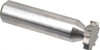 Made in USA ANSI 405 (Old Std # 5) 5/8" Cut Diam, 1/8" Cut Width, 1/2" Shank, Straight-Tooth Woodruff Keyseat Cutter Solid Carbide, Uncoated, 2-1/8" OAL, 10 Teeth 405 - 73055055