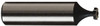 Made in USA ANSI 305 (Old Std # 4) 5/8" Cut Diam, 3/32" Cut Width, 1/2" Shank, Straight-Tooth Woodruff Keyseat Cutter Carbide-Tipped, TiN Finish, 2.0938" OAL, 6 Teeth TC305-TIN - 01916006