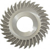 Made in USA 3" Diam x 5/64" Thick Straight Tooth Side Chip Saw 1" Arbor Hole Diam, High Speed Steel, Uncoated, 32 Teeth, with Keyway SS378 - 73143059