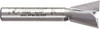 Amana Tool 1/2" Diam, 1/2" LOC, 2 Flute Carbide-Tipped Edge Profile Dovetail Router Bit 1/4" Shank Diam, 1-3/4" OAL, Use on Wood 45804 - 56333016