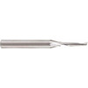 Amana Tool 1/8" Diam RH Solid Carbide 1-Flute Upcut Spiral Router Bit Uncoated, 3/4" LOC, 1/4" Shank Diam, 2-1/2" OAL, Use on Plastics 51446 - 61348082
