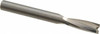 LMT Onsrud LP 1/4" Diam RH Solid Carbide 2-Flute Double Edge Upcut Spiral Router Bit Uncoated, 3/4" LOC, 1/4" Shank Diam, 2-1/2" OAL, UHMW 52-624 - 06051692