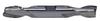 Precise 3/8" Mill x 3/8" Shank H.S.S. 2 Flute Double-End End Mill, 3-1/8" OAL - 5803-0375