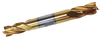 Precise 1/8" Mill x 3/8" Shank TiN Coated 4 Flute Double-End End Mill, 3-1/16" OAL - 5829-0125