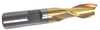 Precise 1/2" Mill x 1/2" Shank TiN Coated 2 Flute Single-End Center Cut End Mill, 3" OAL - 5826-0501