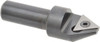 APT 3/4" Max Diam, 1/2" Shank Diam, 60° Included Angle, Indexable Countersink Uses 1 Triangle TPGH 321 Insert CC160 - 72459001