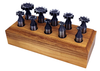 Precise 10 Piece 1/2" Shank Woodruff Keyseat Cutter Set - 2006-0452