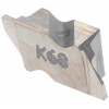 Kennametal NG2031R K68 Carbide Grooving Insert Uncoated, RH, 0.79mm Cutting Width, 1.27mm Max Depth, Series Top Notch 1113562 - 01869379