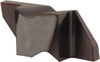 Tool-Flo FLG-2094R-CB AC3R Carbide Grooving Insert AlTiN Finish, RH, 0.094" Cutting Width, 0.11" Max Depth, Series Flo-Lock 562694PRAC3R - 40853145