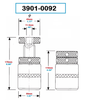 Pro-Series Vertex 110-170mm Adjustable Screw Jack With Magnet - VSJM-165 - 3901-0092