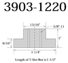 Precise Pro-Series T-Slot Nut, 13/16", 5/8"-11 Thread - 3903-1220