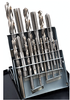 Precise 18 Piece #6-1/2" High Speed Steel Tap & Drill Combo Set - 1011-0019