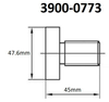 Precise Shell End Mill Holder Screw, 3/4"-16 Thread, 1-1/2" Bore - 3900-0773