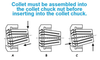 Precise Spring Collet ER-11 1/32", Range .02-.04. - 3900-5142