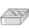 Kennametal NPR51 KT315 Cermet Profiling Insert TiN/TiCN/TiN Finish, RH, 6.35mm Wide x 1/8" Thick, 1/64" Corner Radius, Series Top Notch 1849871 - 03258639