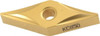 Kennametal VNMP331 KC850 Carbide Turning Insert TiC/TiCN/TiN Finish, Neutral, 16.61mm Long, 3/8" Inscribed Circle, 1/64" Corner Radius, 35° Diamond, Series KENLOC 1161354 - 62289954