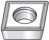 Kennametal CPMT2152LF KT315 Cermet Turning Insert TiN/TiCN/TiN Finish, Neutral, 6.45mm Long, 1/4" Inscribed Circle, 1/32" Corner Radius, 80° Diamond, Series Screw-On 1620374 - 02239507