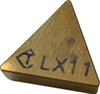 Tungaloy TPGN221 LX11 Ceramic Turning Insert TiN Finish, 1/4" Inscribed Circle, 1/64" Corner Radius, 60° Triangle 6808820 - 01686310