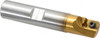 SUPERBEE 0.07 to 0.13" Cut Radius, 3/4" Diam, 5/8" Max Depth, 3/4" Shank Diam, Indexable Convex Radius Cutter Takes 1 Insert, 4" OAL, Straight Shank with Weldon Flat, EM15 Insert Style, BE Toolholder Style BE4811548R2 - 78623261