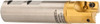 SUPERBEE 0.007 to 0.06" Cut Radius, 1" Diam, 5/8" Max Depth, 1" Shank Diam, Indexable Convex Radius Cutter Takes 2 Insert, 4-1/2" OAL, Straight Shank with Weldon Flat, EM15 Insert Style, BE Toolholder Style BE6421564R1 - 78623147