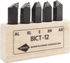 Borite 3/4" Shank Square Indexable Insert Tool Bit Set 3/8" Inscribed Circle, Uses TT Inserts, AL, AR, BL, BR, E Toolholder BICT-12 HD - 88510128