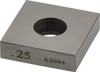 Value Collection 0.25" Square Steel Gage Block Accuracy Grade 0, Includes NIST Traceability Certification 630-73256 - 86274206