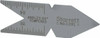 Starrett 60° Angle, Satin Chrome Coated Steel Center Gage 1/32 to 1/14 Inch Graduation 51475 - 86413879