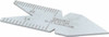 Starrett 55° Angle, Satin Chrome Coated Steel Center Gage 1/32 to 1/14 Inch Graduation 51477 - 86413895