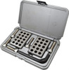 Fowler 0.0003 Squareness Per Inch, Hardened Steel, 1-2-3 Block with 23 Hole Setup Block 55-60 HRC Hardness, Sold As Matched Pair 52-439-032-0 - 91009076