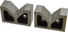 GROZ USA 2-3/16" Max Capacity, 90° Angle, Cast Iron V-Block 4" Long x 1-9/16" Wide x 2-9/16" High, Sold as Matched Pair VB/C/4 - 01029420
