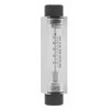 King Instrument 1/4" FNPT Port Block Style, Inline Flowmeter 125 Max psi, 70 SCFH, Acrylic 7510212A-11 - 86485539