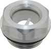 J.W. Winco M20x1.5 Thread, 23mm Distance Across Flats, Aluminum Oil Level Sight Glasses 26mm Flange Diameter, 7.5mm Head Height, 8.5mm Length Under Head R23/A - 64829336