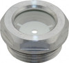J.W. Winco G 1 Thread, 36mm Distance Across Flats, Aluminum Oil Level Sight Glasses 40mm Flange Diameter, 8.5mm Head Height, 11mm Length Under Head R29/A - 64829237