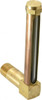 LDI Industries 4-1/4 Inch Long Sight, 1/2 Inch Thread Size, Buna-N Seal Long Elbow, Vented Oil-Level Indicators and Gauge 5-7/16 Inch Length to Center of Base G261-4 - 56476856