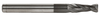 Rushmore USA 2 Flute ALTiN Coated Solid Carbide .060"-.062" Corner Radius Single End Mill, 3/8" Size & Shank Diameter, 1-1/8" Flute Length, 4" Overall Length