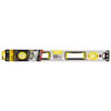 Stanley Magnetic 24" Long 3 Vial Box Beam Level Aluminum, Silver, 1 Level & 2 Plumb Vials 43-525 - 41853334