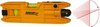 Johnson Level & Tool 1 Beam 100' Max Range Torpedo Red Beam, 3/8" at 50' Accuracy, 7" Long x 2" Wide x 51/64" High, Battery Included 40-0915 - 56364771