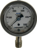 Ashcroft 2-1/2" Dial, 1/4 Thread, 0-5,000 Scale Range, Pressure Gauge Lower Connection Mount, Accurate to 3-2-3% of Scale 83163XLL - 75008946
