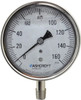 Ashcroft 3-1/2" Dial, 1/4 Thread, 0-160 Scale Range, Pressure Gauge Lower Connection Mount, Accurate to 1% of Scale 94487 - 56481112