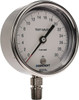 Ashcroft 3" Dial, 1/4 Thread, 0-30 Scale Range, Pressure Gauge Lower Connection Mount, Accurate to 0.5% of Scale 92909 - 56482334