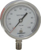 Ashcroft 3" Dial, 1/4 Thread, 0-100 Scale Range, Pressure Gauge Lower Connection Mount, Accurate to 0.5% of Scale 92911 - 56482359