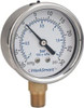 Value Collection 2" Dial, 1/4 Thread, 0-15 Scale Range, Pressure Gauge Lower Connection Mount, Accurate to 3-2-3% of Scale WS-PE-GAGE-131 - 70670773