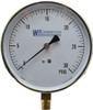 WGTC Weksler Glass Thermometer Corp. 4-1/2" Dial, 1/4 Thread, 0-30 Scale Range, Pressure Gauge Lower Connection Mount, Accurate to 1% of Scale EA14 A - 86493988