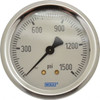 WIKA 2-1/2" Dial, 1/4 Thread, 0-1,500 Scale Range, Pressure Gauge Center Back Connection Mount, Accurate to 1.5% of Scale 9768165 - 56453848