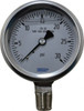 WIKA 2-1/2" Dial, 1/4 Thread, 0-30 Scale Range, Pressure Gauge Lower Connection Mount, Accurate to 1.5% of Scale 9833590 - 56454507