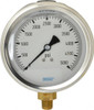 WIKA 4" Dial, 1/4 Thread, 0-5,000 Scale Range, Pressure Gauge Lower Connection Mount, Accurate to 1% of Scale 9699223 - 56454101