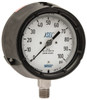 WIKA 4-1/2" Dial, 1/2 Thread, 0-100 Scale Range, Pressure Gauge Lower Connection Mount, Accurate to 0.5% of Scale 4333960 - 63151823