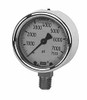 WIKA 4" Dial, 1/4 Thread, 0-5,000 Scale Range, Pressure Gauge Lower Back Connection Mount, Accurate to 1% of Scale 9314520 - 56457161