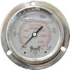 Winters Instruments 2-1/2" Dial, 1/4 Thread, 0-5,000 Scale Range, Pressure Gauge Front Flange Panel Mount, Center Back Connection Mount, Accurate to 1.6% of Scale PFP85225FFSG25. - 55193023